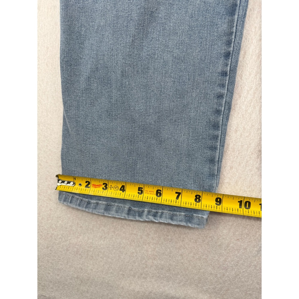 Democracy Ab Technology Light Wash Straight Patch Pocket Jeans Size 12 (32x29) - Picture 11 of 11